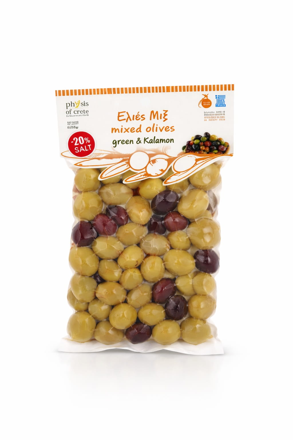 Physis of Crete oliwki niedrylowane mix (-20% soli) 250g