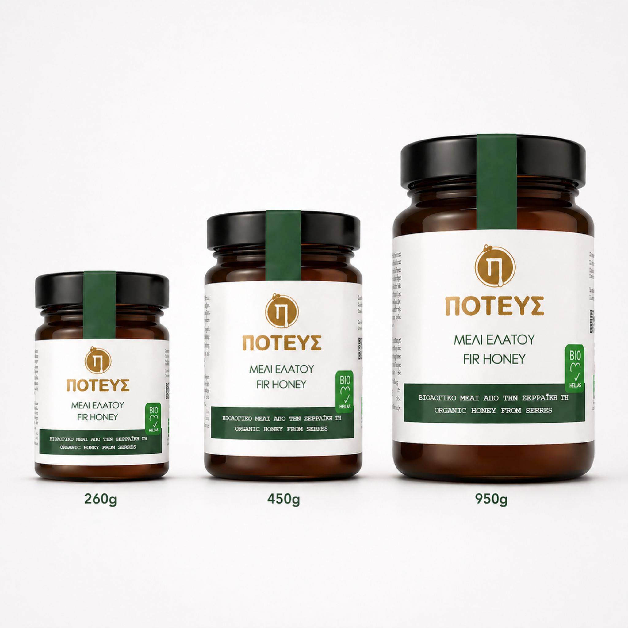 Poteus miód z Serres jodłowy premium 450g BIO