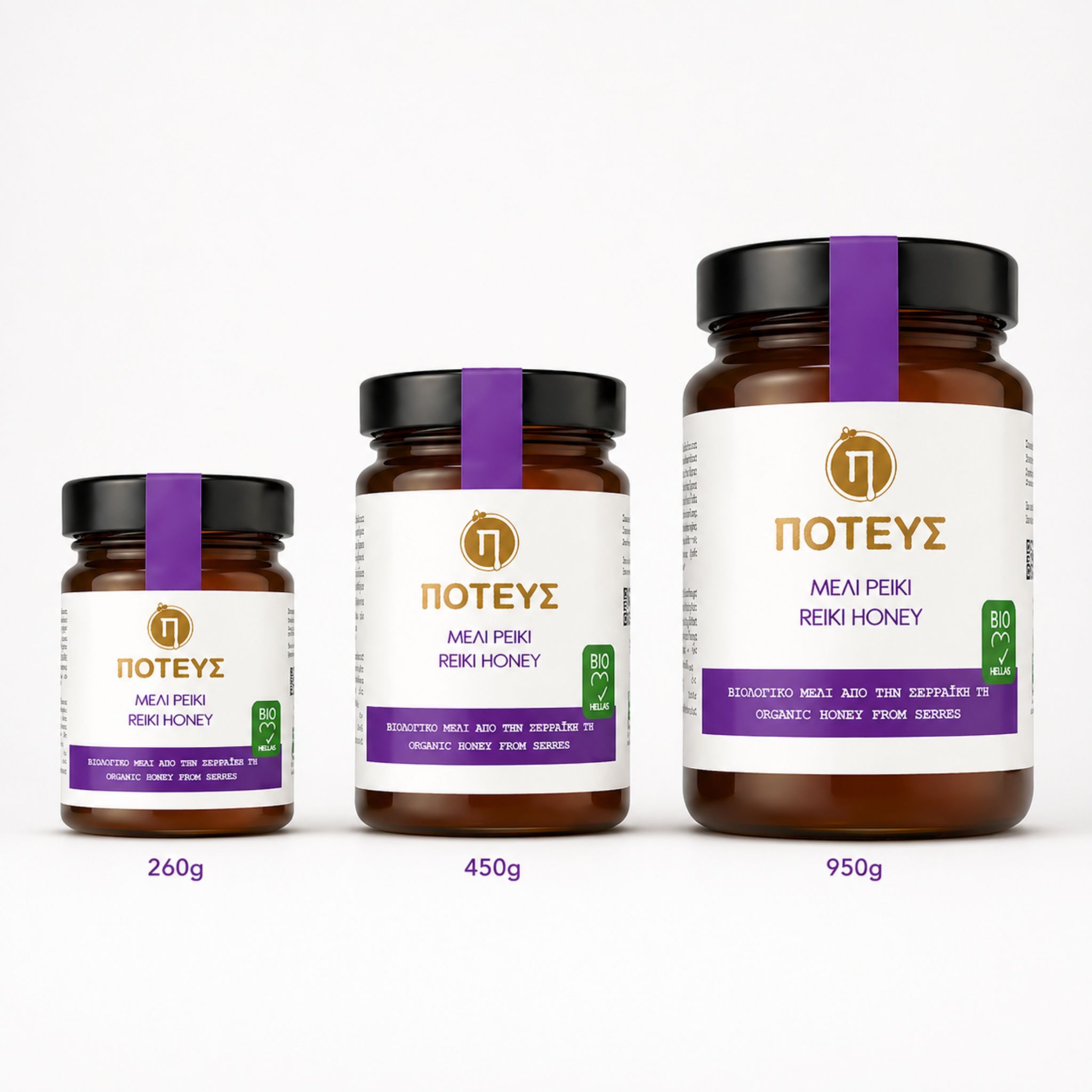 Poteus miód z Serres reiki wrzos premium 450g BIO